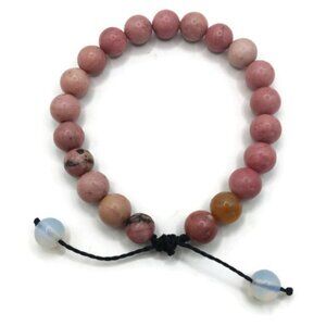 Handmade Bracelet in Natural Rhodocite Stone Spiritual Amulet